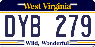 WV license plate DYB279