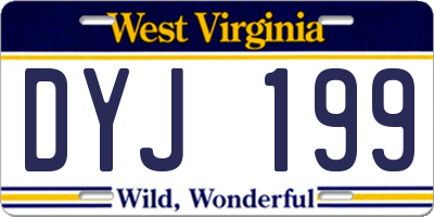 WV license plate DYJ199