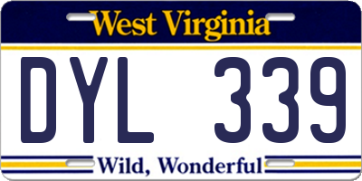 WV license plate DYL339