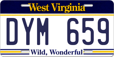 WV license plate DYM659