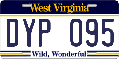 WV license plate DYP095