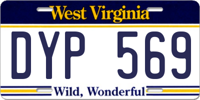 WV license plate DYP569