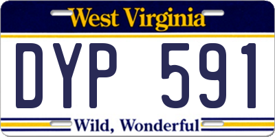 WV license plate DYP591