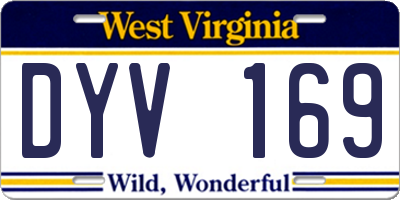 WV license plate DYV169
