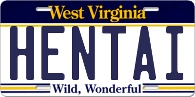 WV license plate HENTAI