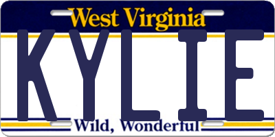 WV license plate KYLIE