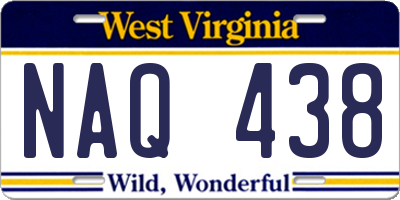 WV license plate NAQ438