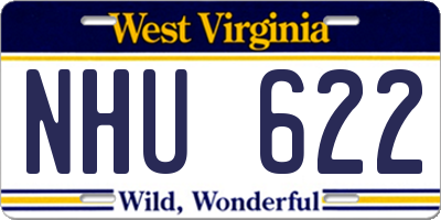 WV license plate NHU622