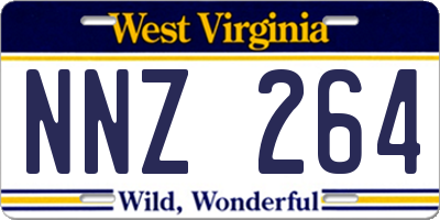 WV license plate NNZ264