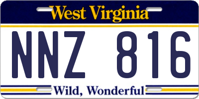 WV license plate NNZ816