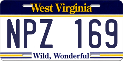 WV license plate NPZ169