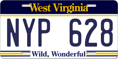 WV license plate NYP628