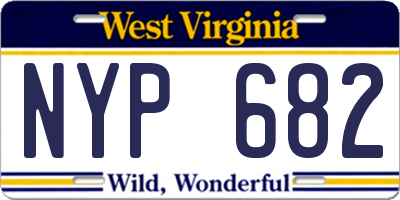 WV license plate NYP682