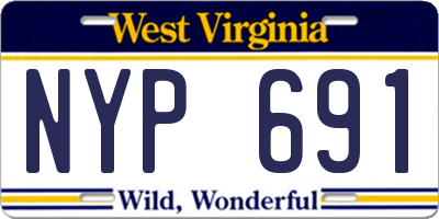 WV license plate NYP691