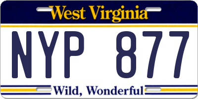 WV license plate NYP877