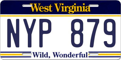 WV license plate NYP879