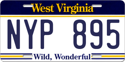 WV license plate NYP895