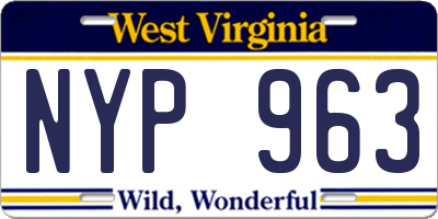 WV license plate NYP963
