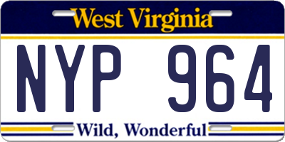 WV license plate NYP964