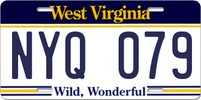 WV license plate NYQ079