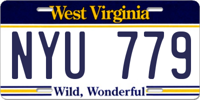 WV license plate NYU779