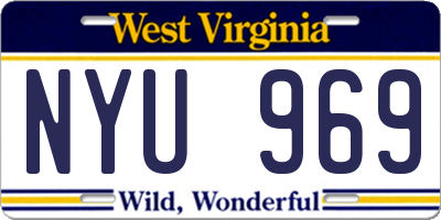 WV license plate NYU969