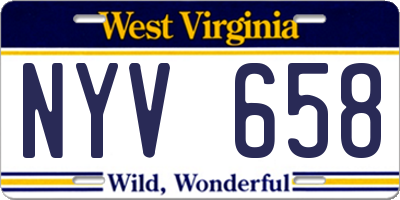 WV license plate NYV658