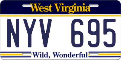 WV license plate NYV695