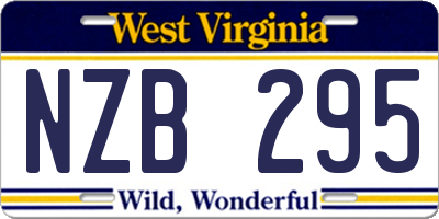 WV license plate NZB295