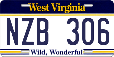 WV license plate NZB306