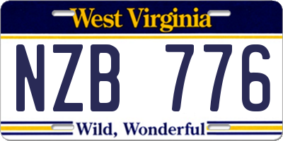 WV license plate NZB776