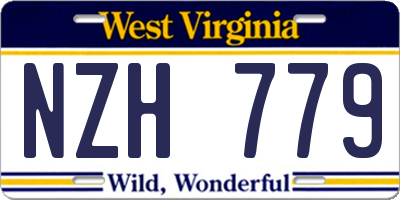 WV license plate NZH779