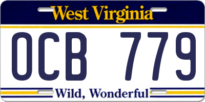 WV license plate OCB779