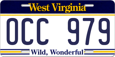 WV license plate OCC979