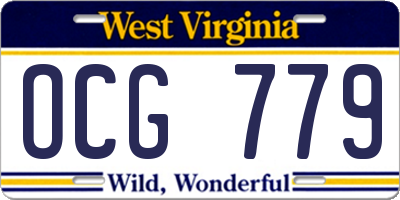 WV license plate OCG779