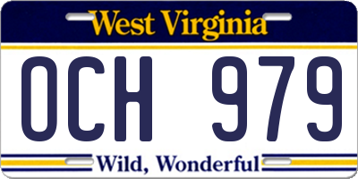 WV license plate OCH979