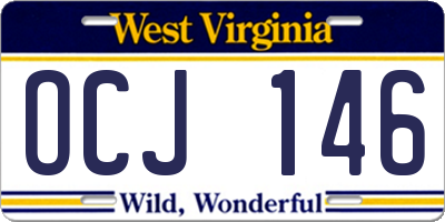 WV license plate OCJ146