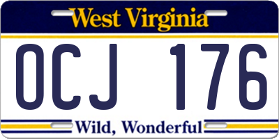 WV license plate OCJ176