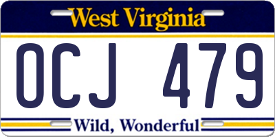 WV license plate OCJ479