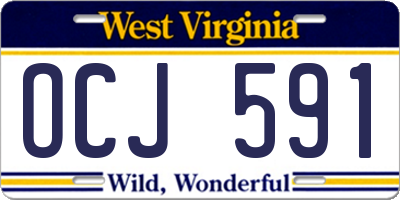 WV license plate OCJ591