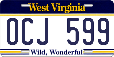 WV license plate OCJ599