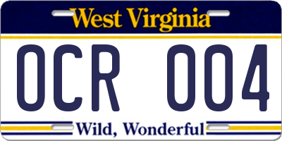 WV license plate OCR004