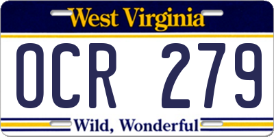 WV license plate OCR279
