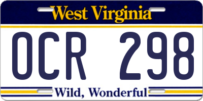 WV license plate OCR298