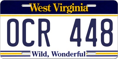 WV license plate OCR448