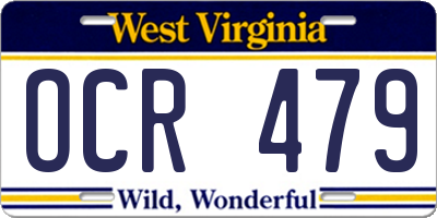 WV license plate OCR479