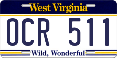 WV license plate OCR511
