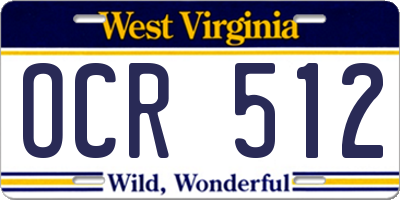 WV license plate OCR512