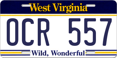 WV license plate OCR557