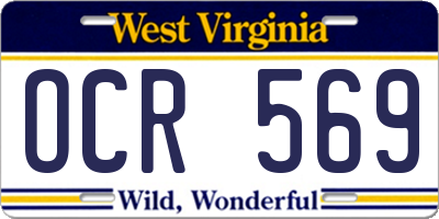WV license plate OCR569